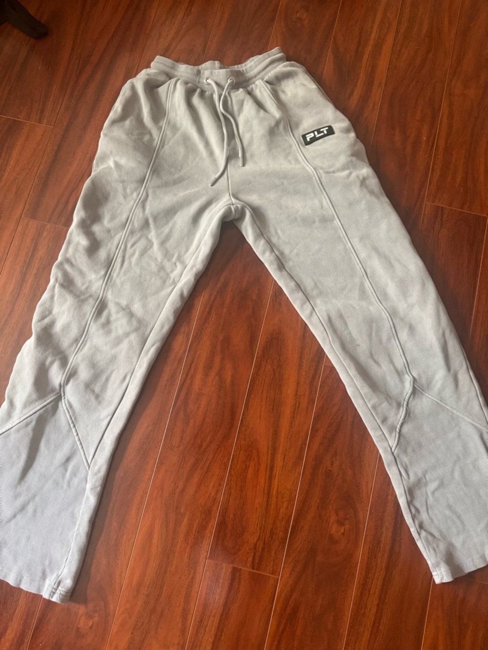 PLT Women’s Light Gray Jogger Pants - Drawstring Waist